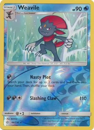 Cosmic Eclipse Weavile #44/236 reverse holo